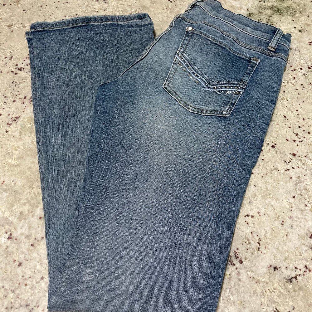 White House Black Market Noir Bootleg Jeans 8R